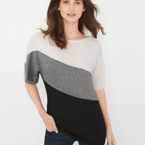White House Black marke colorblock marled pullover